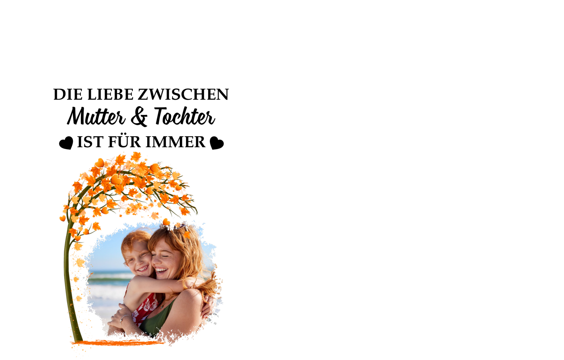 Personalisierbarer mit 1 Foto LED-Kerze für Mutter –  Die Liebe Zwischen Mutter & Kinder Ist Für Immer