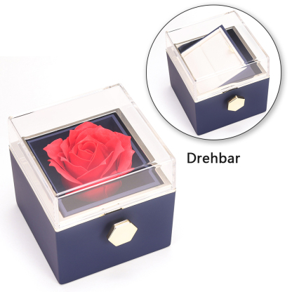 Rose Drehbar Schmuck Geschenkbox