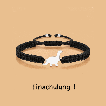 Dinos Armband- Für das Schulkind Sein stark wie Dinosaurier-Schulanfang Geschenk mit Nachrichtenkarte
