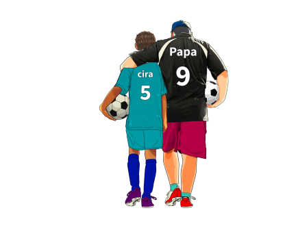 Personalisierte 1-7 Namen Familie Kinder mit Vater PU Leder Geldbörse