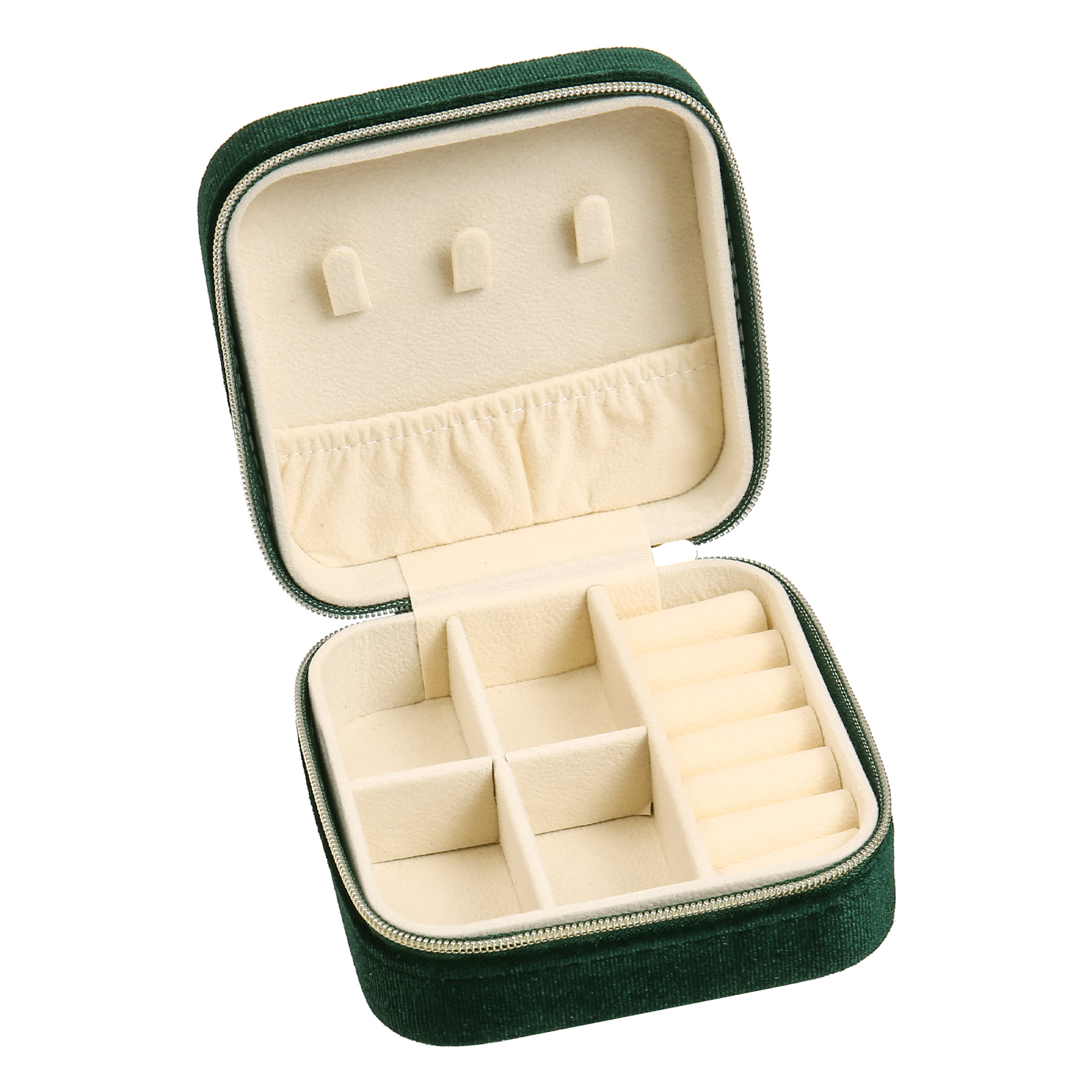 Personalisierbarer Name & Geburtsblume klein Velvet Schmuckaufbewahrung Schmuckzubehör Aufbewahrungsbox für Schmuck