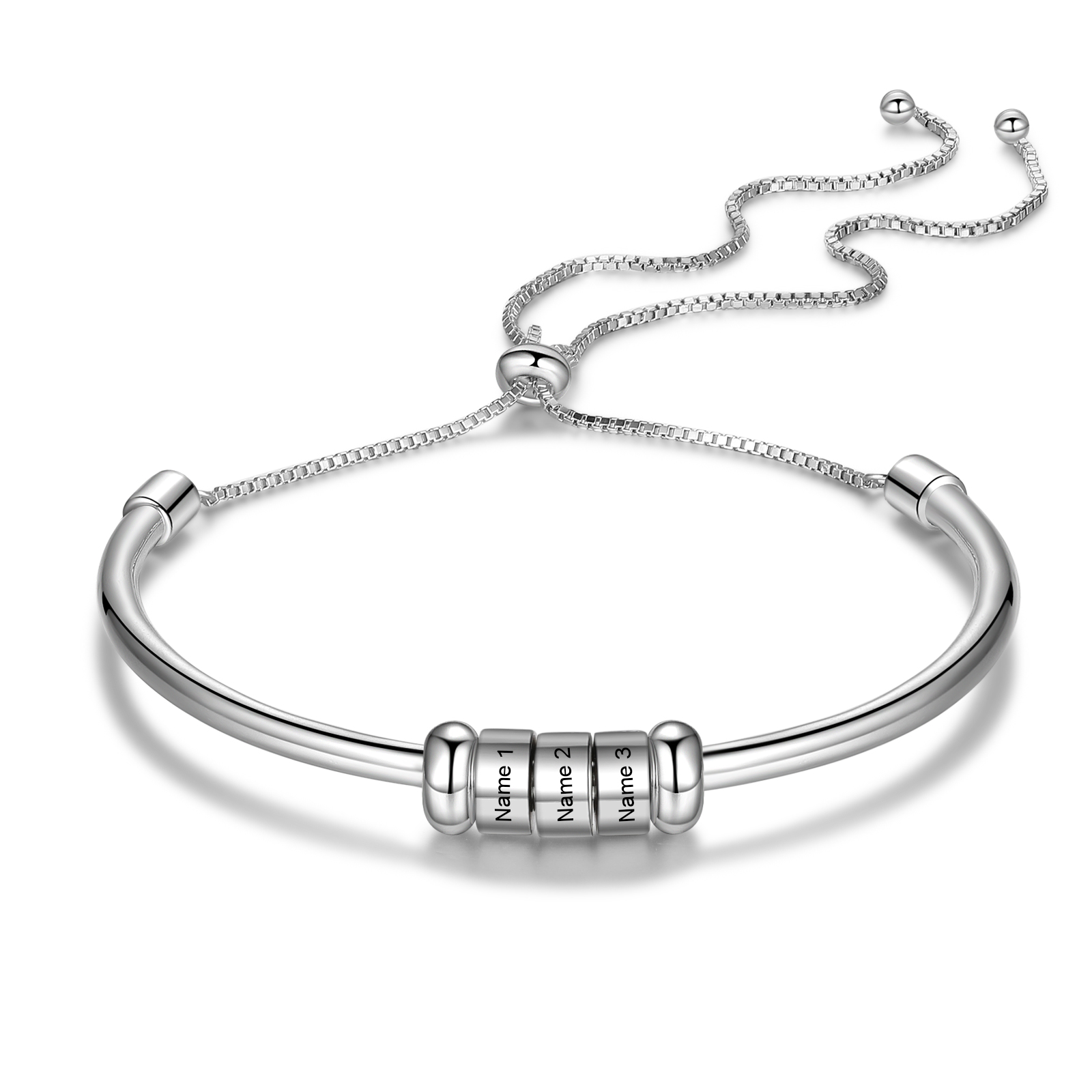 Personalisierte 3 Namen gebundenes Namensarmband