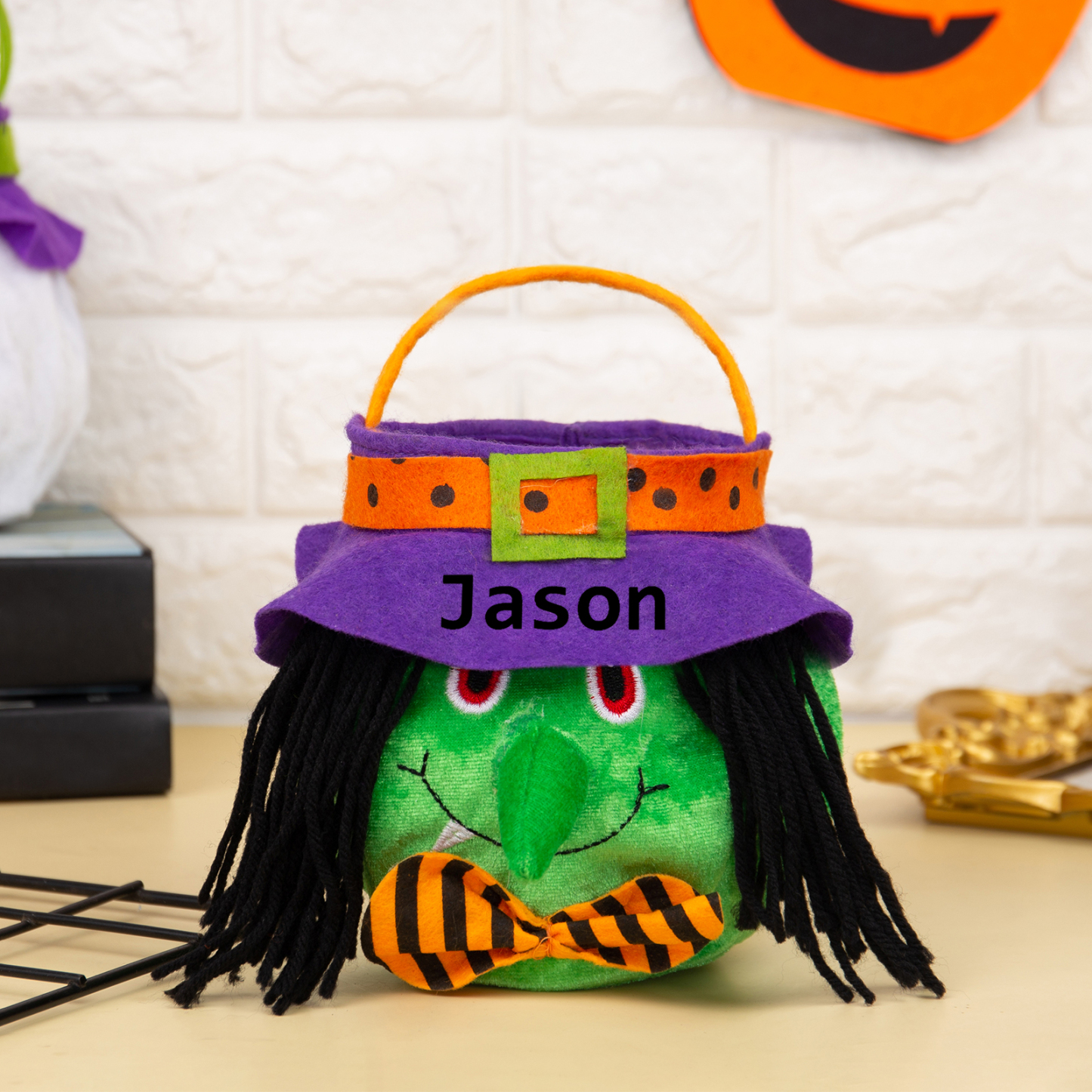 Personalisierter Name Halloween Tasche Süßes Oder Saures Süßigkeiten Tasche 