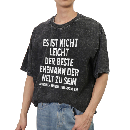 Personalisierte Paar Schwarz T-Shirts – Ehefrau- und Ehemann Designs in zwei Varianten