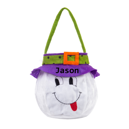 Personalisierter Name Halloween Tasche Süßes Oder Saures Süßigkeiten Tasche 