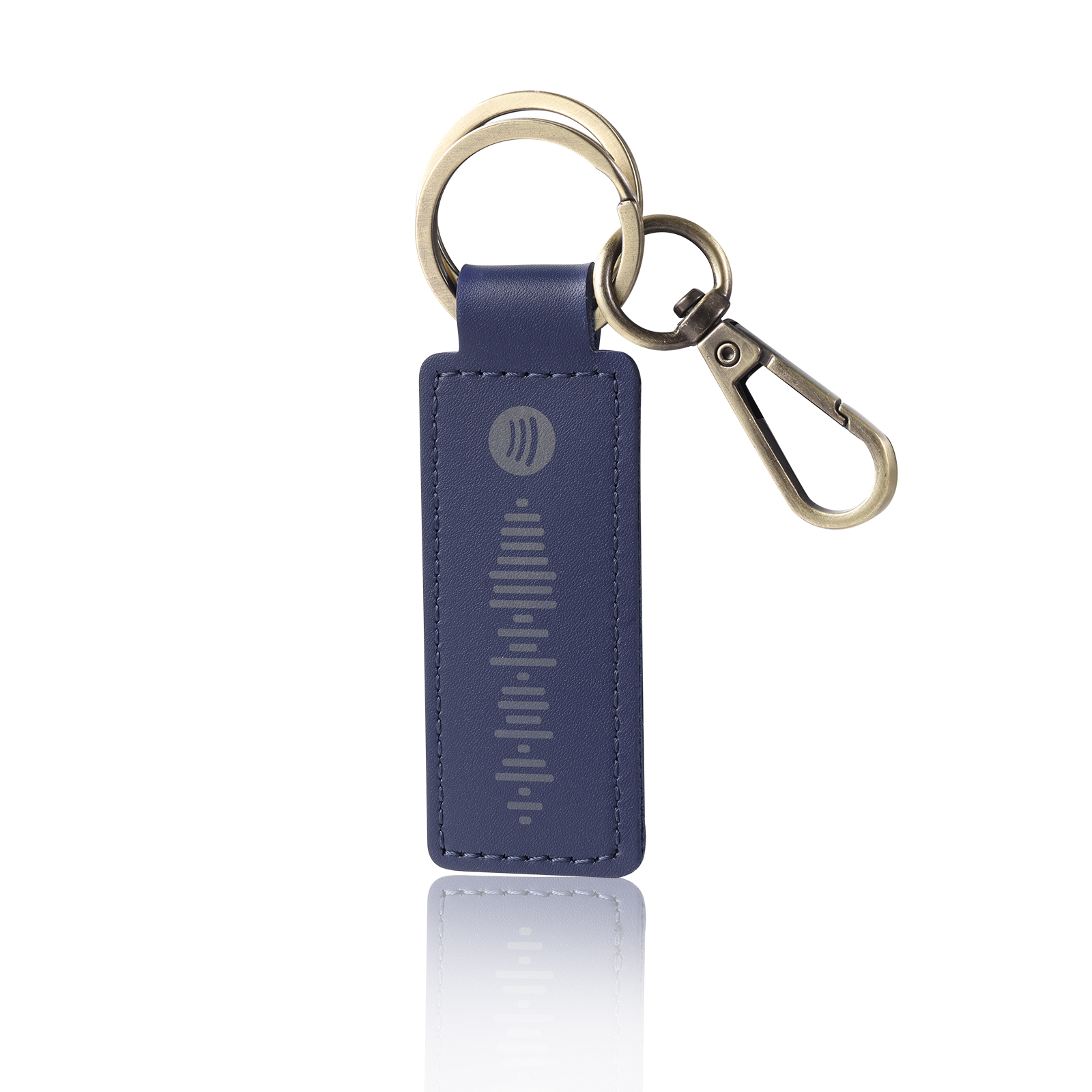 Personalisierter Spotify Code PU Leder Schlüsselanhänger