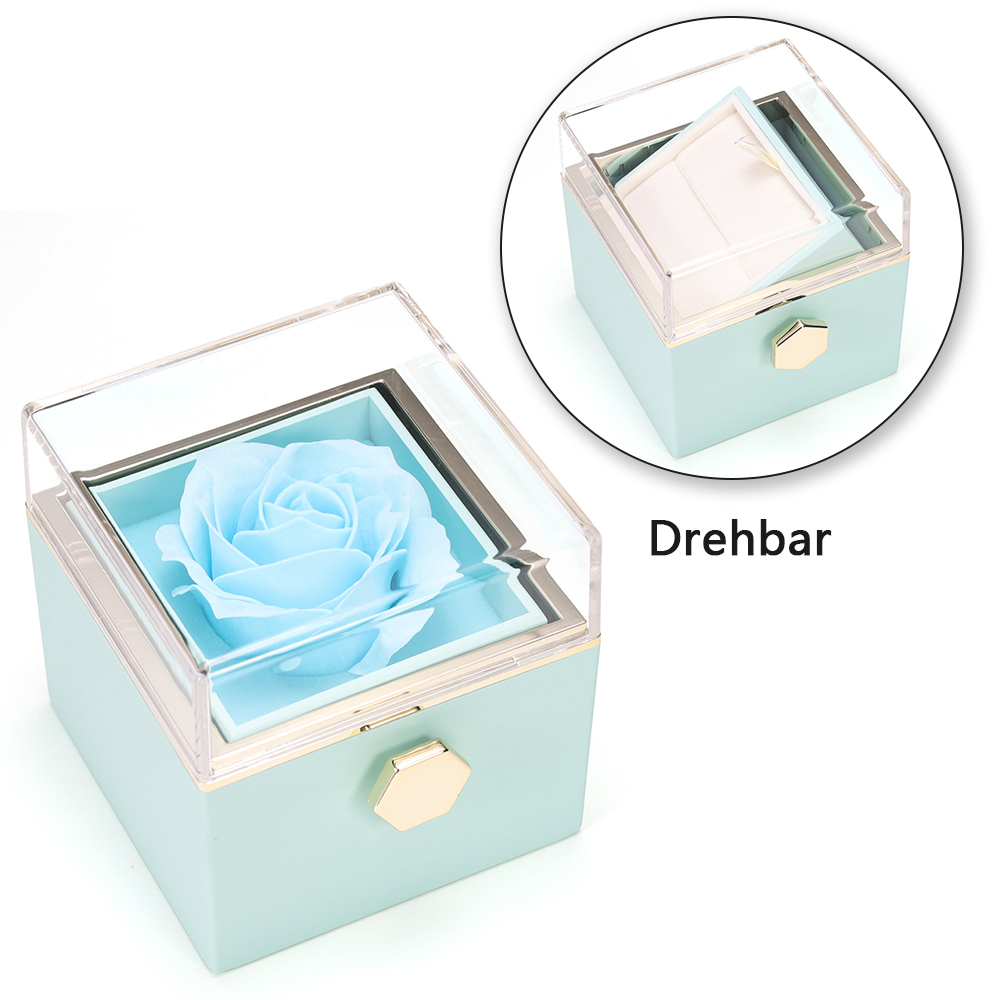 Rose Drehbar Schmuck Geschenkbox