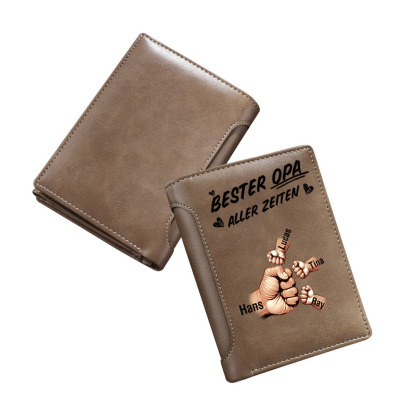 Personalisierte Geldbörse für Opa – Geschenk für den besten Opa aller Zeiten