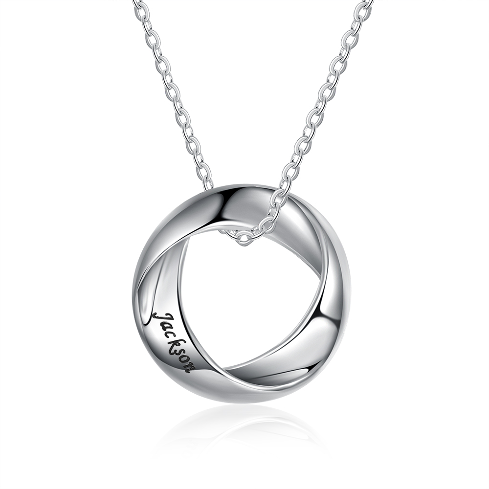 Paar Halskette mit personalisiertem Schriftzug