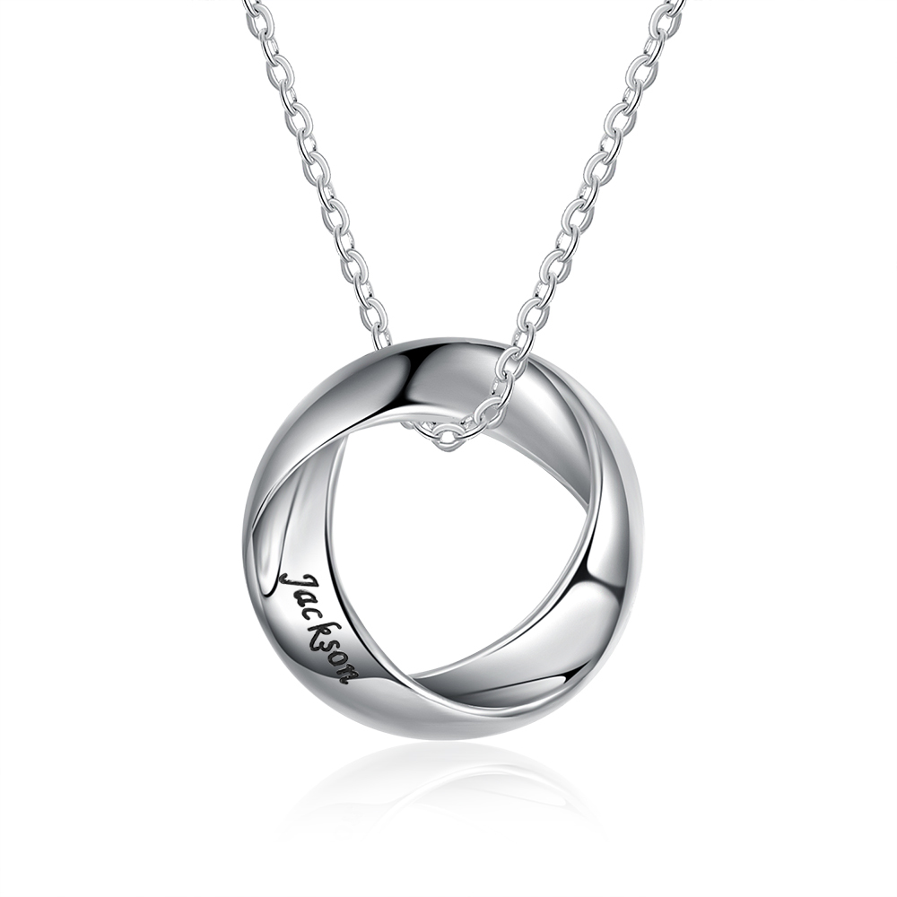 Paar Halskette mit personalisiertem Schriftzug