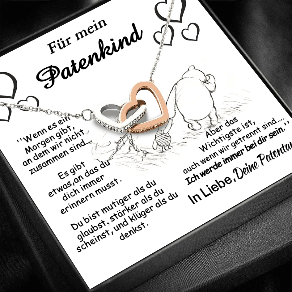 925 Sterling Silber Halskette-Für mein Patenkind von Pantentante - Geschenk mit Nachrichtenkarte