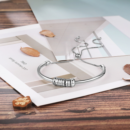 Personalisierte 3 Namen gebundenes Namensarmband