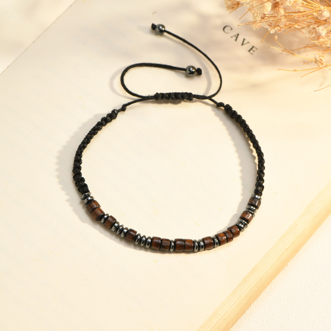 Umarmung aus Himmel Morse-Code-Armband-Geschenk mit Nachrichtenkarte