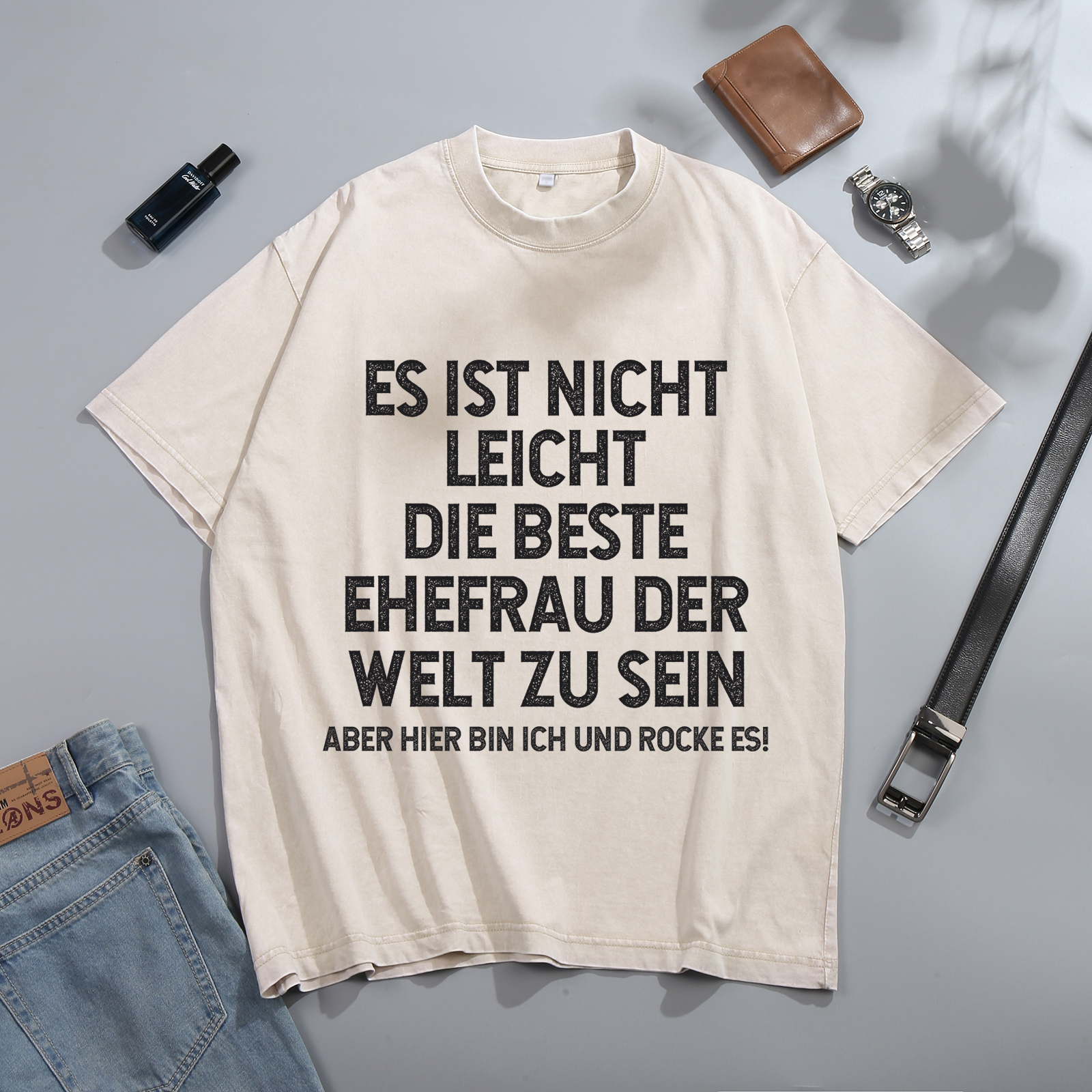Personalisierte Partner-T-Shirts – Ehefrau- und Ehemann Designs in zwei Varianten