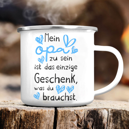 Keramik Tasse-Mein Opa zu sein ist das einzige Geschenk, was du brauchst-Geschenk zum Großelterntag für Großvater