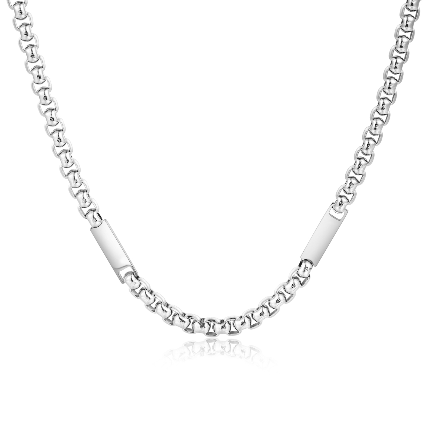 Dies ist eine silberfarbene Kette