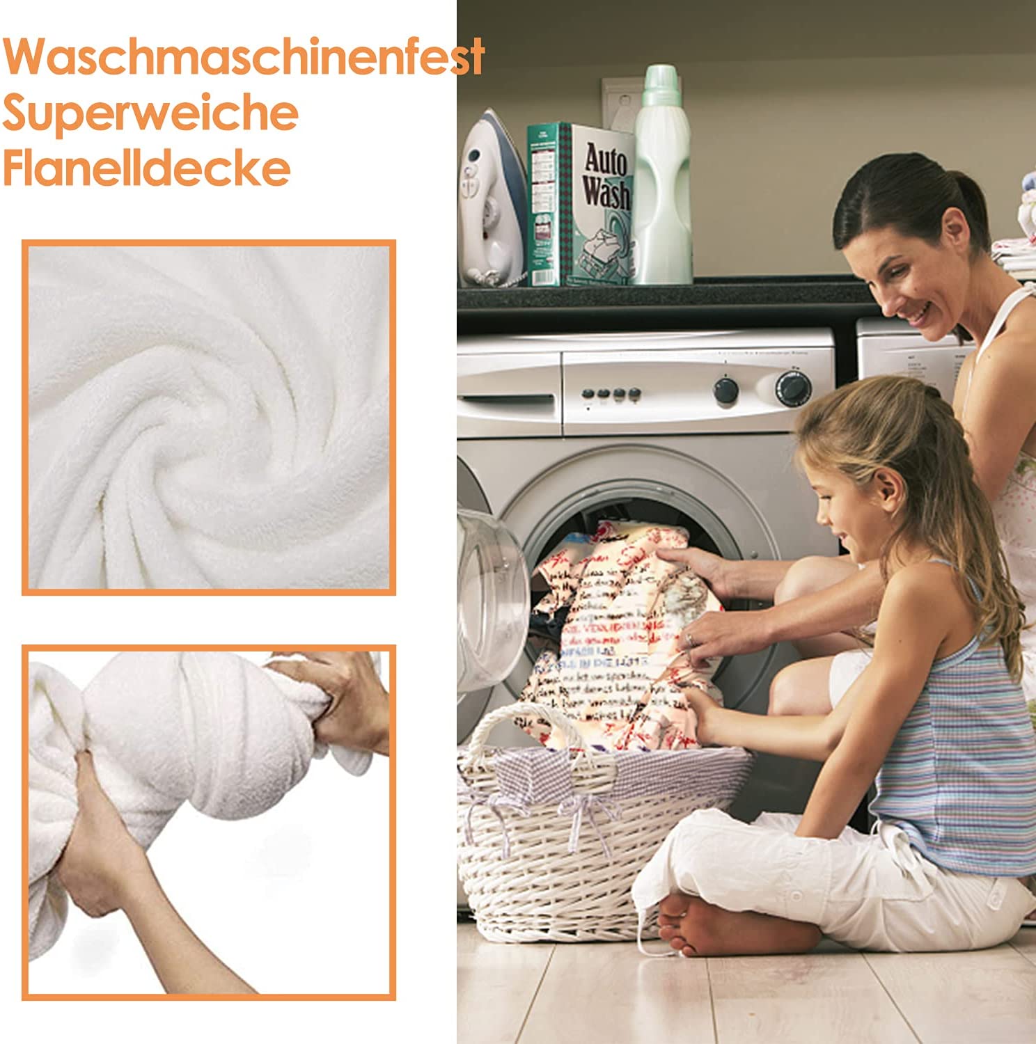 Decke Für Mama – Persönliches Geschenk Von Tochter/Sohn, 127x152 Cm, Weicher Flanell Mit Bären-Design