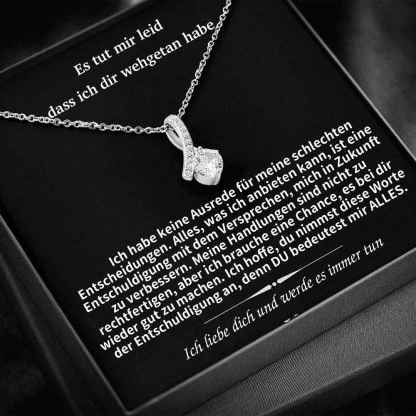 925 Sterling Silber- Ich Brauche Eine Chance-Geschenk mit Nachrichtenkarte-Entschuldigungsgeschenk