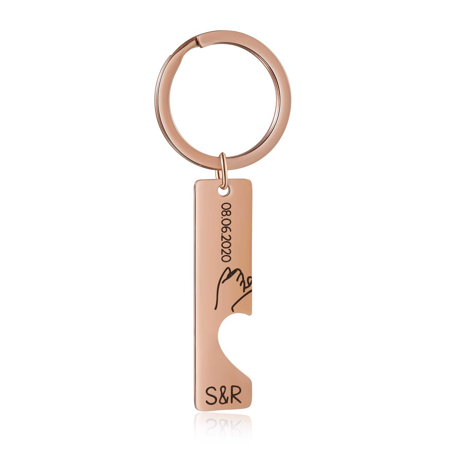 Personalisierte Partner-Schlüsselanhänger mit individueller Gravur im 2er Set - Herz Vereinbarung