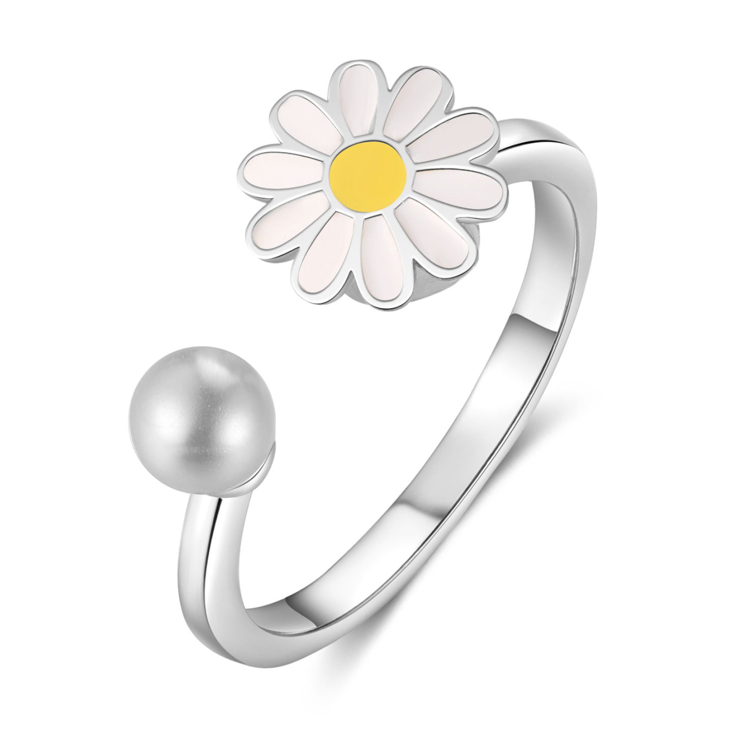 Gänseblümchen Offener Ring- An Meine Tochter- Geschenk mit Nachrichtenkarte