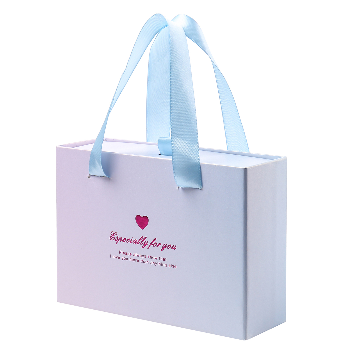 Geschenk Exquisite Hellblau Ausziehbar Verpackung Box Geschenktasche
