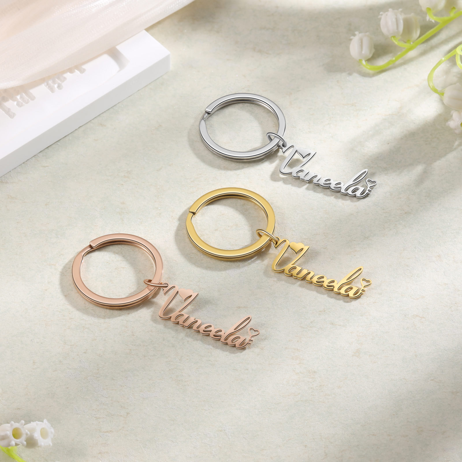 Personalisierte Name Schlüsselanhänger