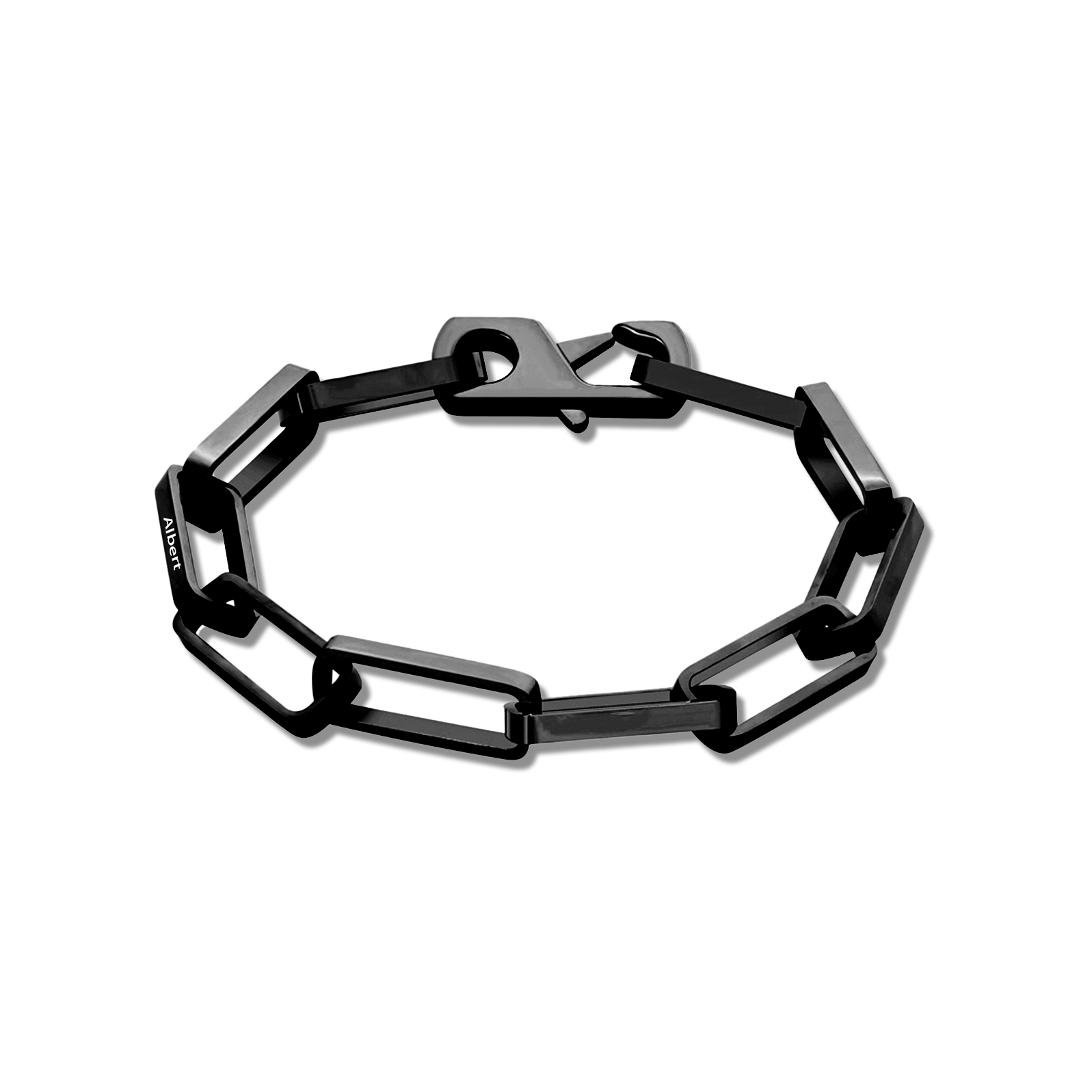 Herren Schmuck-Personalisierter 1 Name Edelstahl Kabel Kette Armband Grundlegendes stapelbares Armband