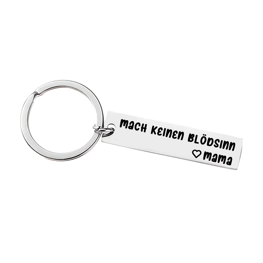 JoycuFF Personalisierter Namens-Schlüsselanhänger – Edelstahl, Mit Motivierendem Spruch, Geschenk Für Frauen