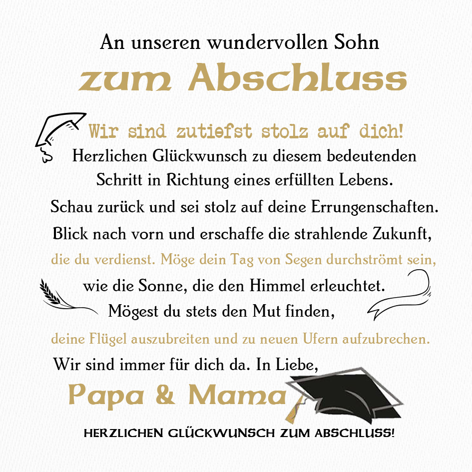 Herren Personalisierter 1 Name Edelstahl Hufeisenschnalle Handseil Armband--An unseren wundervollen Sohn zum Abschluss-Geschenk mit Nachrichtenkarte