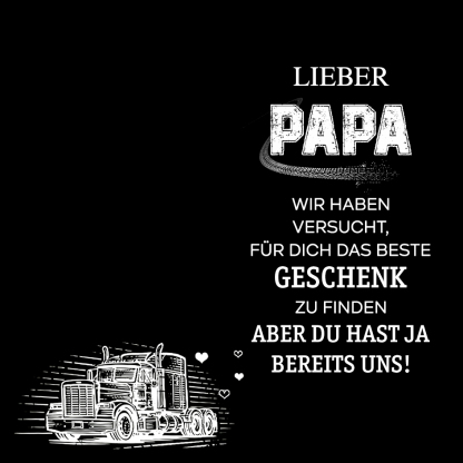Personalisierter 2 Kinder Namen Schlüsselanhänger- Lieber Papa-Geschenk mit Nachrichtenkarte