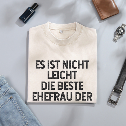 Personalisierte Partner-T-Shirts – Ehefrau- und Ehemann Designs in zwei Varianten