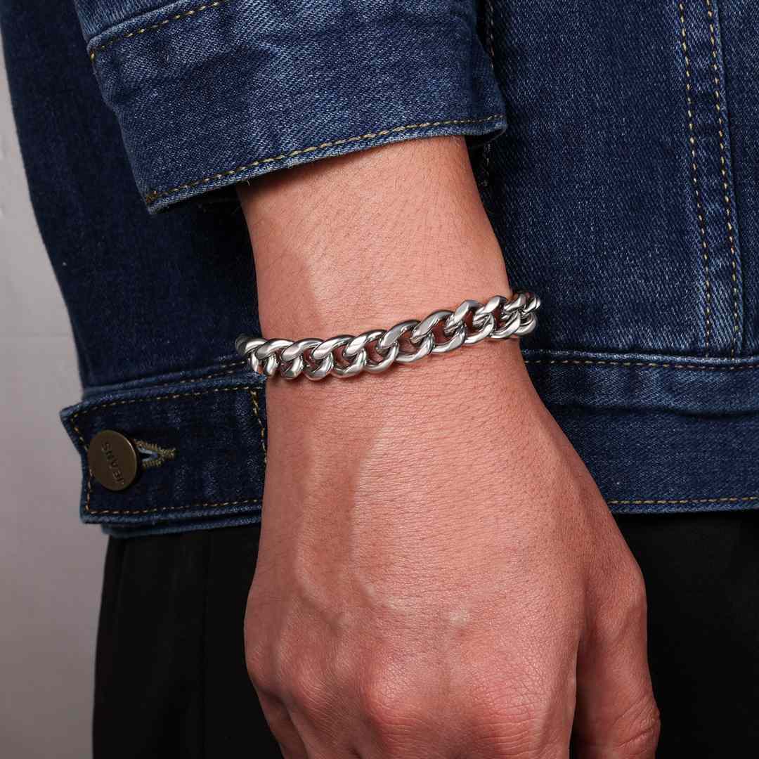 Herren Edelstahl Armband- An Meinen Sohn-Geschenk mit Nachrichtenkarte