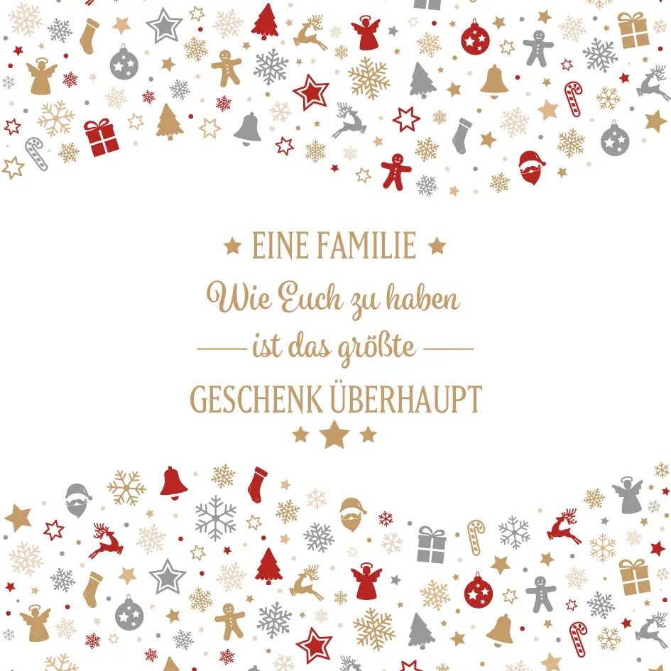 Geschenkkarte Set mit Box & Nachrichtenkarte-Eine Familie wie Euch zu haben ist das größte Geschenk überhaupt