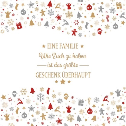 Geschenkkarte Set mit Box & Nachrichtenkarte-Eine Familie wie Euch zu haben ist das größte Geschenk überhaupt
