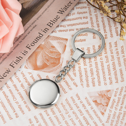 Personalisierbar 2 Fotos Medaillon Schlüsselanhänger Geschenk für Familie