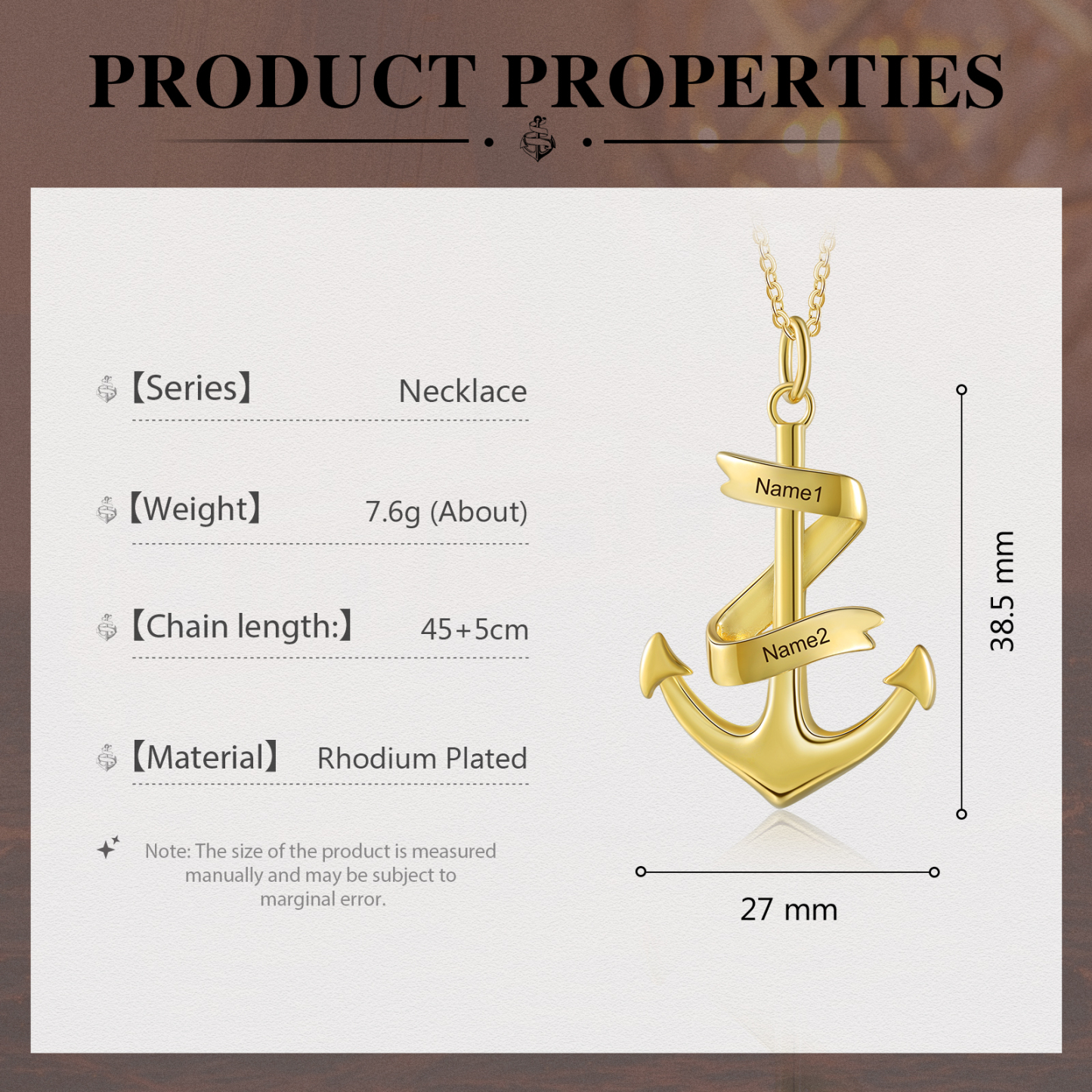 925 Sterling Silber Personalisierte 2 Namen Anker Halskette-Du bist mein Heimathafen-Geschenk mit Nachrichtenkarte