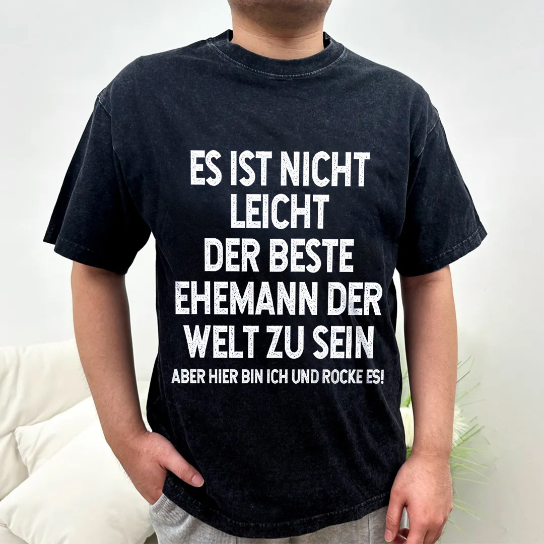 Personalisierte Paar Schwarz T-Shirts – Ehefrau- und Ehemann Designs in zwei Varianten