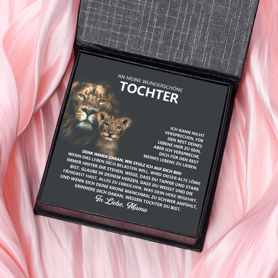 Geschenkkarte Set mit Box & Nachrichtenkarte-An meine wunderschöne Tochter
