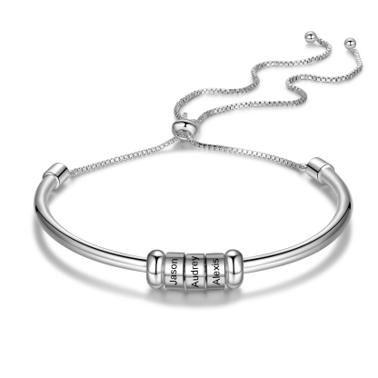 Personalisierte 3 Namen gebundenes Namensarmband