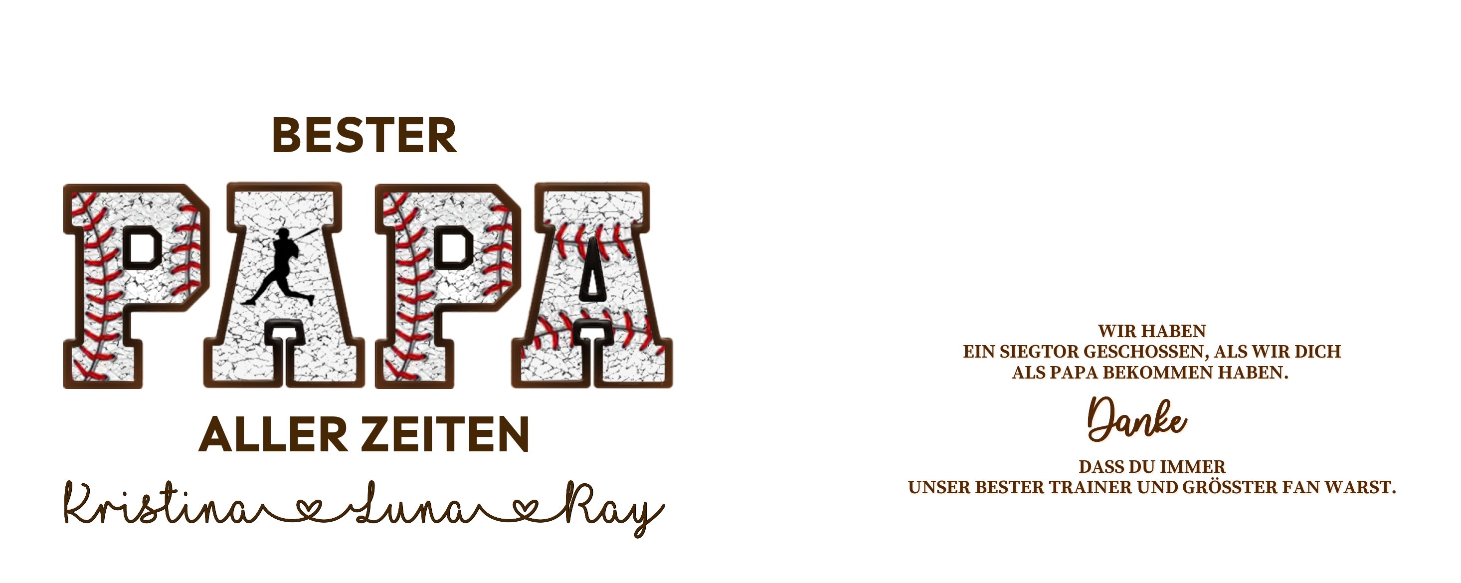 Herren Personalisierte 1-8 Namen- Leder Geldbörse- Bester PAPA aller Zeiten- Geschenk für Papa zum Vatertag