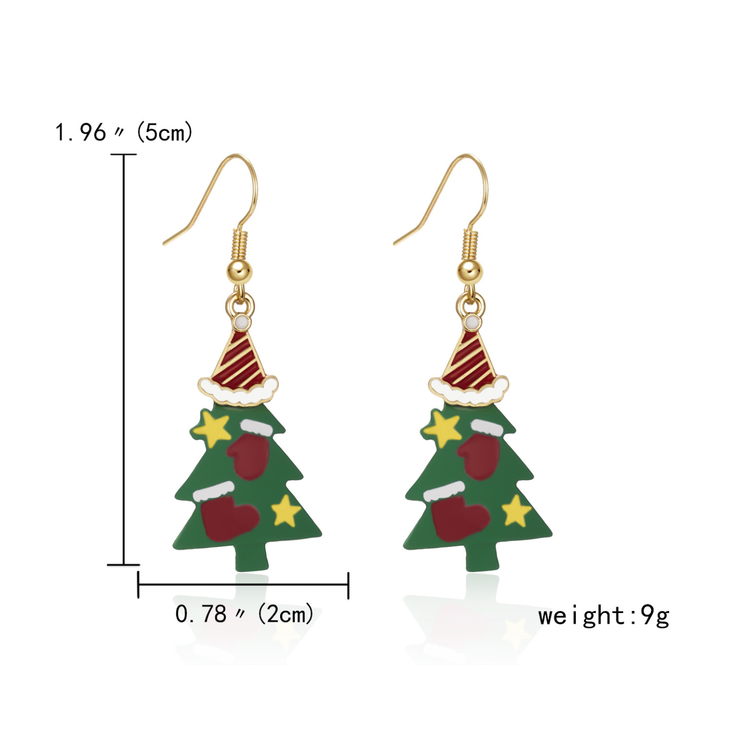 Weihnachtsbaum Ohrringe