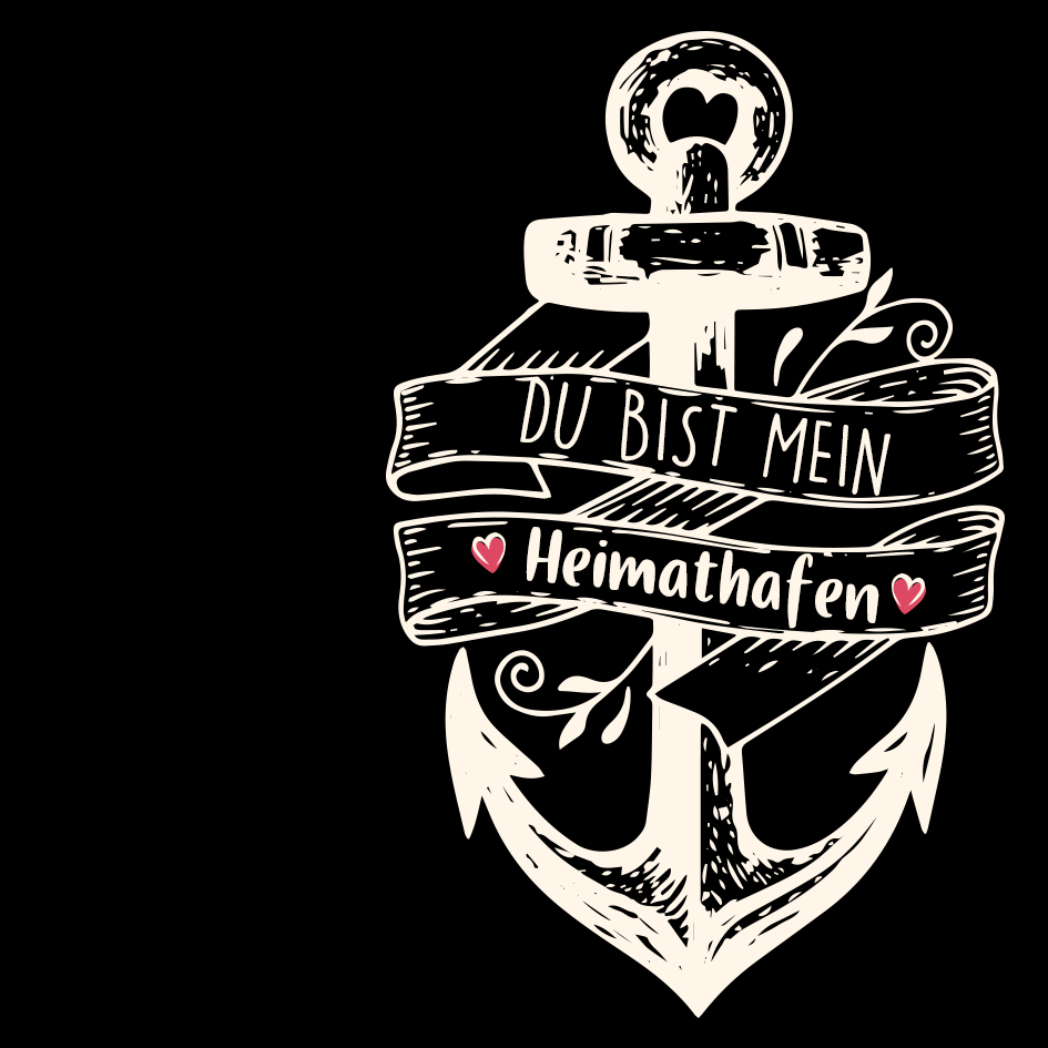 925 Sterling Silber Personalisierte 2 Namen Anker Halskette-Du bist mein Heimathafen-Geschenk mit Nachrichtenkarte