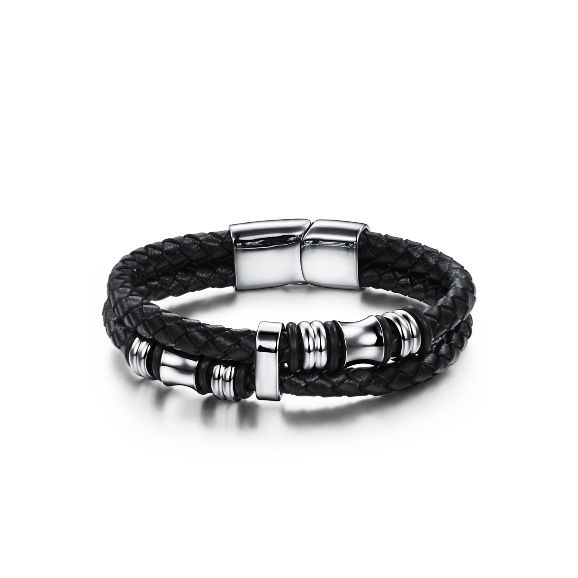Leder Armband-An meinen Stiefsohn-Geschenk mit Nachrichtenkarte