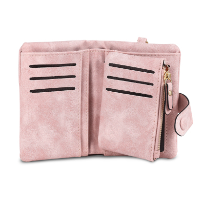 Damen Personalisierter Name & Geburtsblume PU Leder Geldbörse