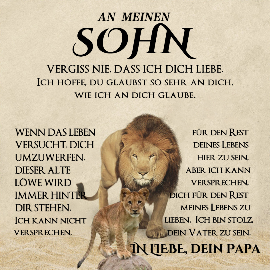 Herren Armband- An Meinen Sohn von Papa-Geschenk mit Nachrichtenkarte