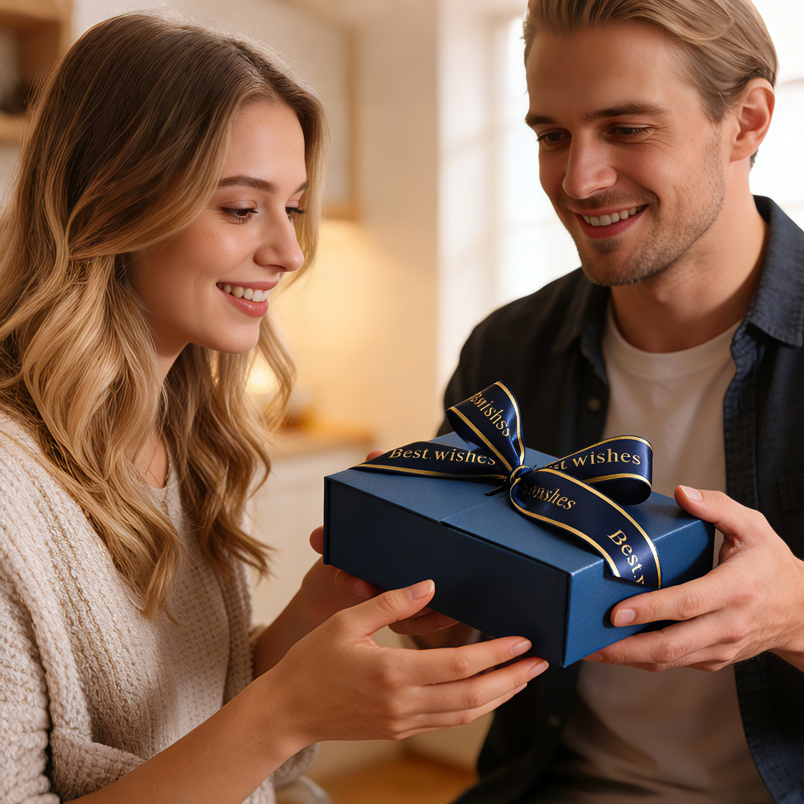 Personalisiertes Herren‑Geschenkset – Foto‑Geldbörse, Foto‑Schlüsselanhänger & Monogramm‑Geldklammer in Premium‑Box