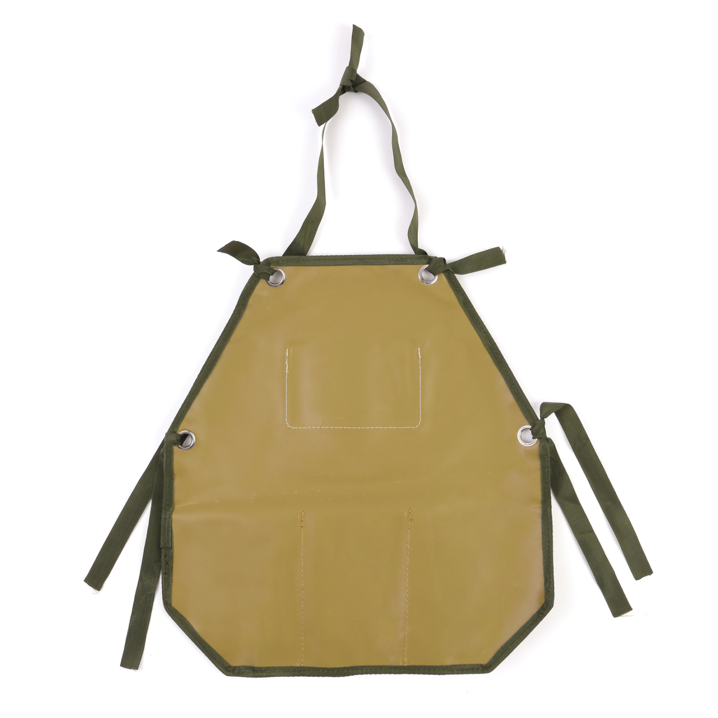 Personalisierter 1 Name Kinder-Malschürze in Khaki mit 18 verschiedenen motiven für Kinder