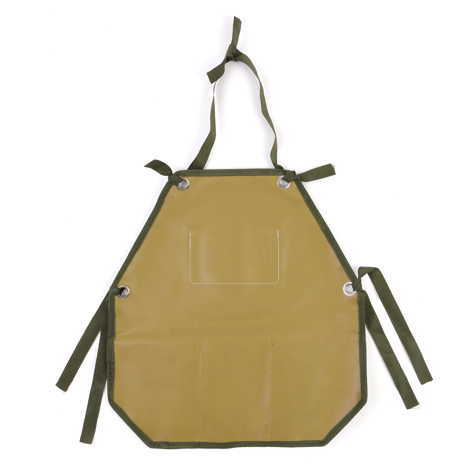 Personalisierter 1 Name Kinder-Malschürze in Khaki mit 18 verschiedenen motiven für Kinder