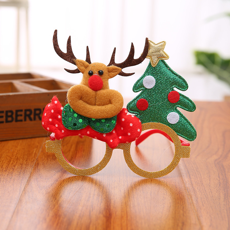Weihnachtskinderbrille mit Weihnachtsmann-/ Rentier-/ Schneemann-Motiv – Farbenfrohe Designs für die Weihnachtszeit