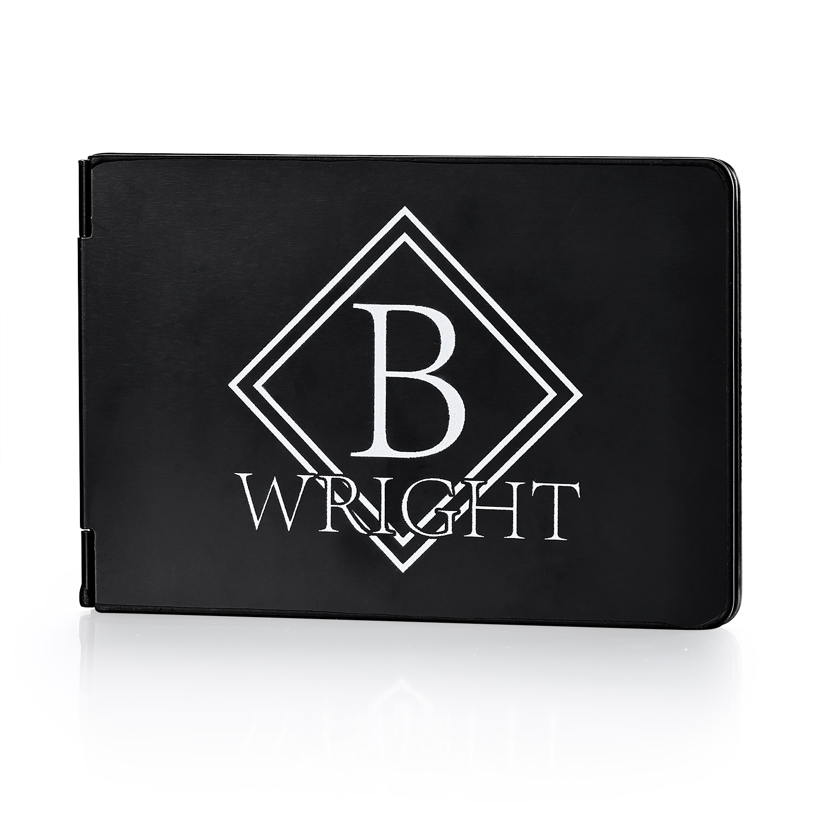 Herren Personalisierte Name & Buchstabe Kreditkarten Etui aus Metall in 3 Farben & 9 Stile